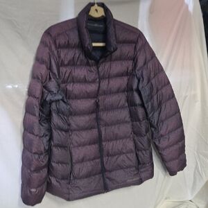 Eddie Bauer Plum Quilted Down Puffer Jacket TXL